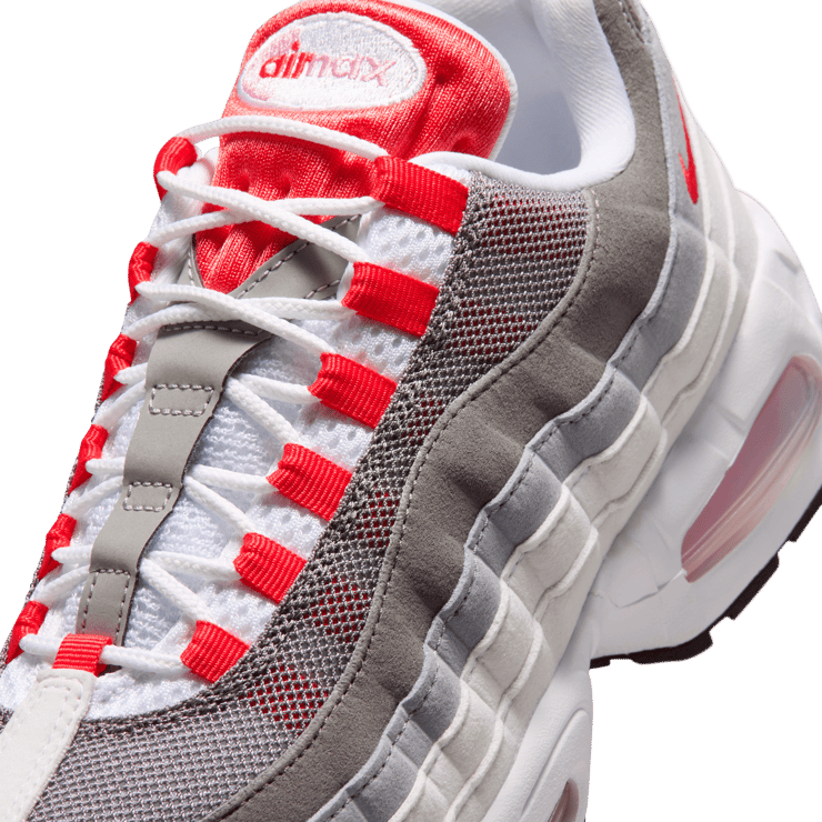 Nike Air Max 95 Big Bubble White Light Crimson (W) Angle 6