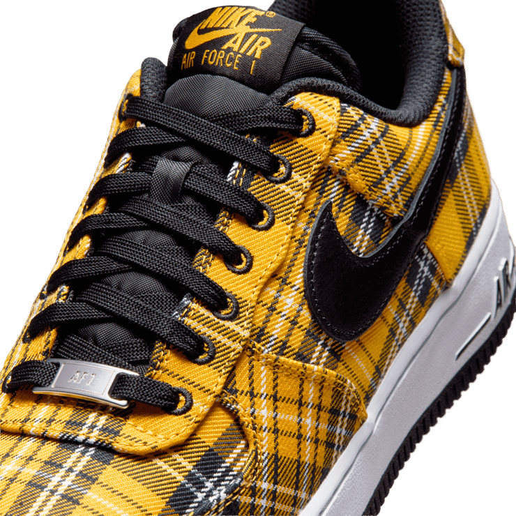 Nike Air Force 1 Low Yellow Plaid (W) Angle 6