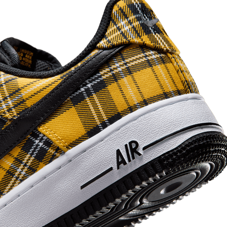 Nike Air Force 1 Low Yellow Plaid (W) Angle 7