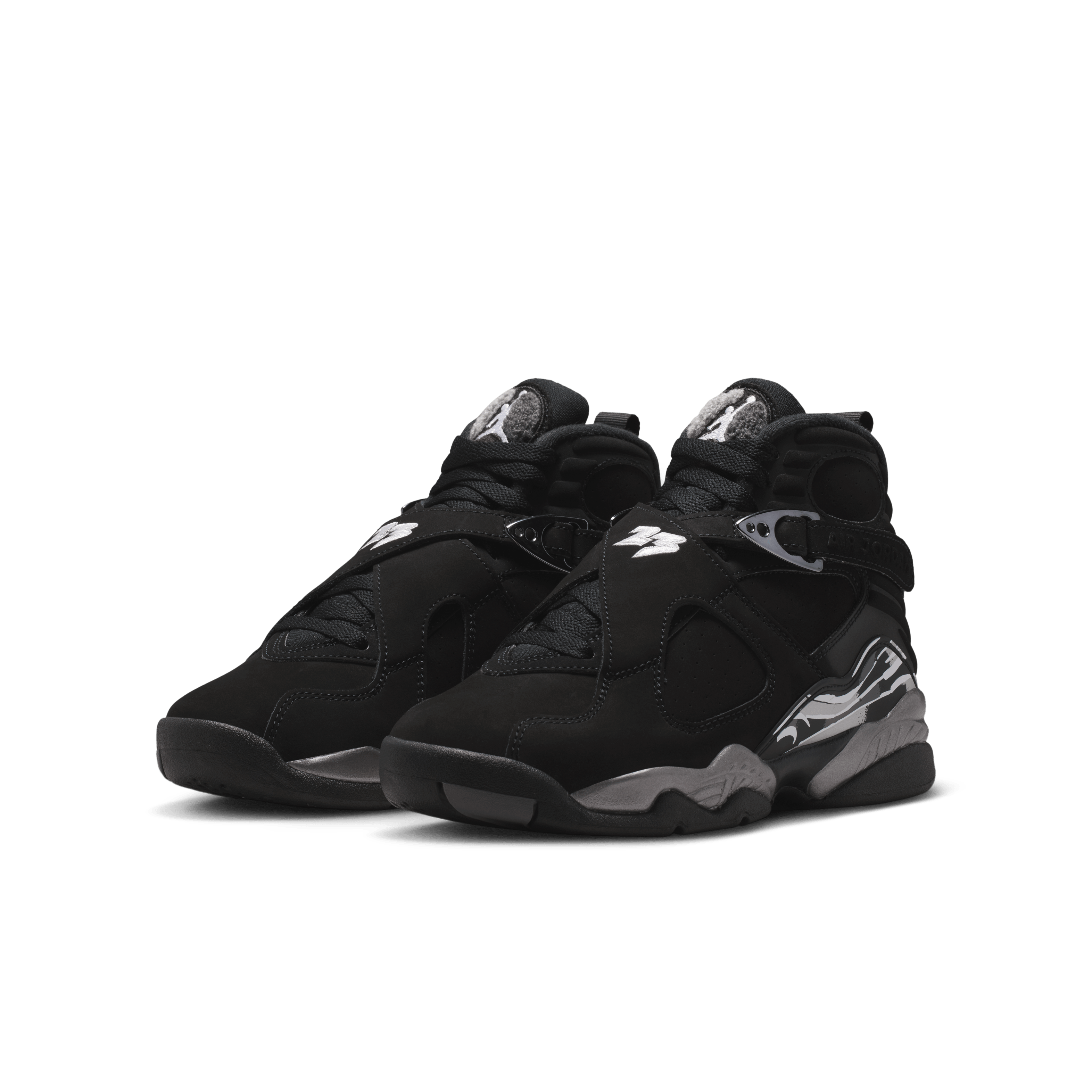 Air Jordan 8 Retro Chrome (GS) Angle 4