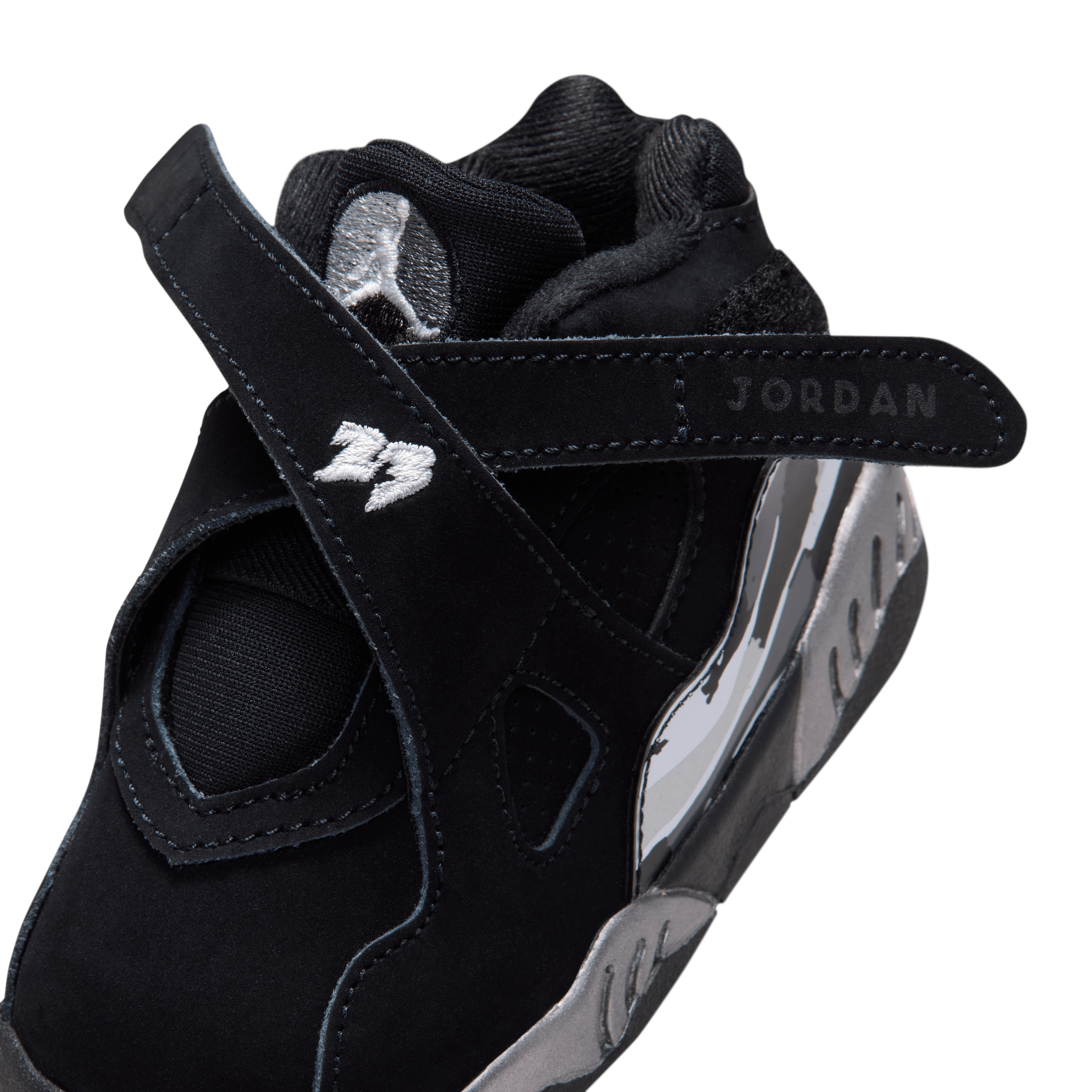 Air Jordan 8 Retro Chrome (TD) Angle 7