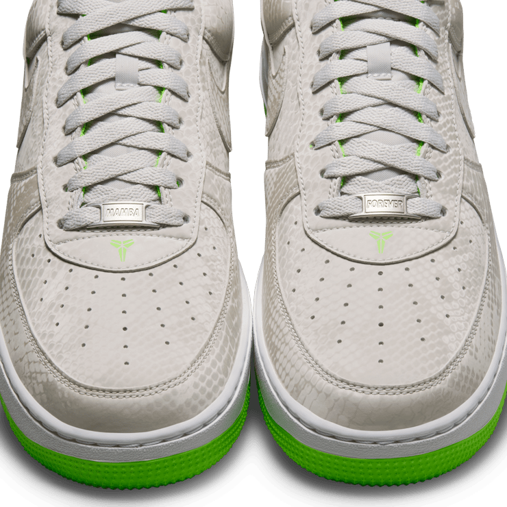 Nike Kobe Air Force 1 Low Vast Grey Electric Green Angle 8