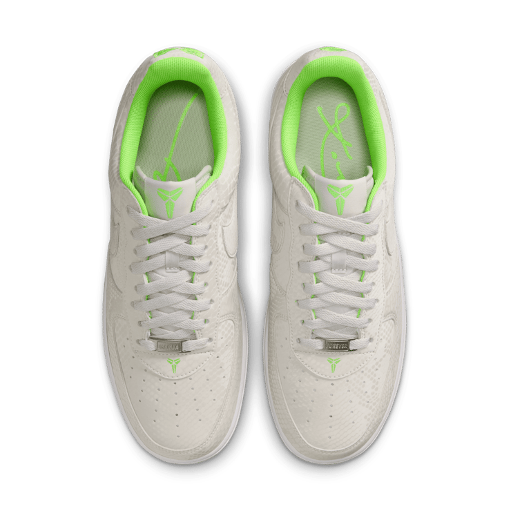 Nike Kobe Air Force 1 Low Vast Grey Electric Green Angle 3