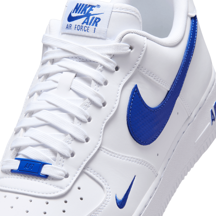 Nike Air Force 1 Low '07 Carbon Fiber Swoosh White Game Royal Angle 6