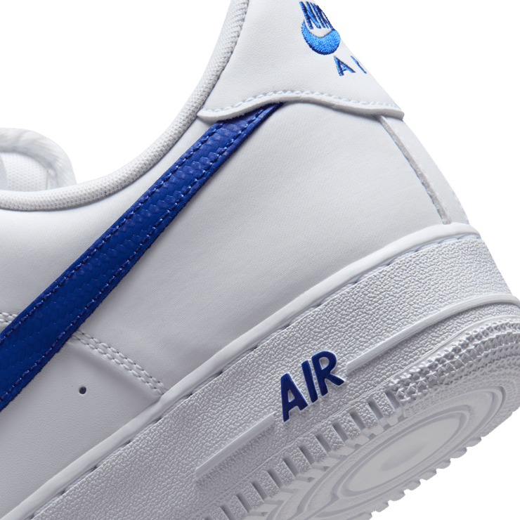 Nike Air Force 1 Low '07 Carbon Fiber Swoosh White Game Royal Angle 7