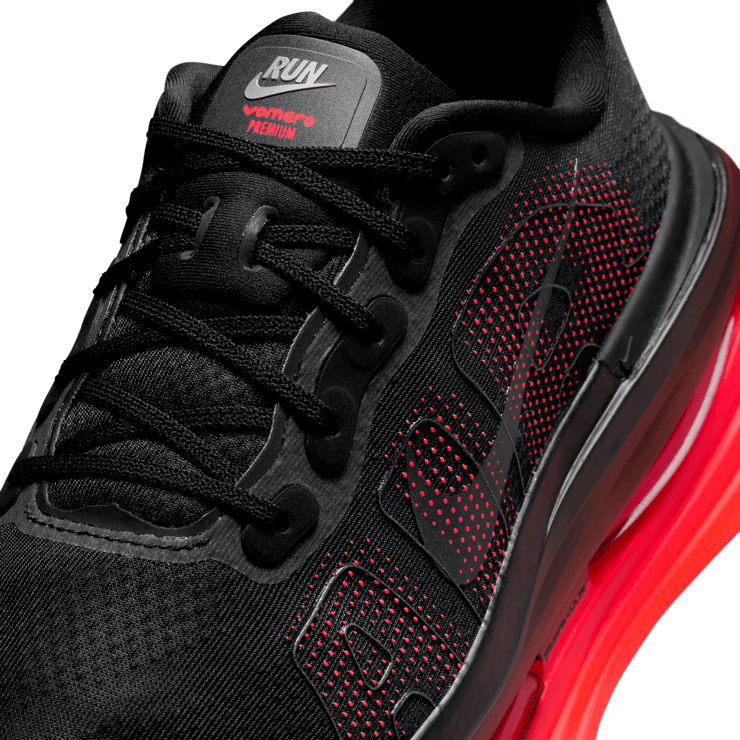 Nike Vomero Premium Black Bright Crimson Angle 6
