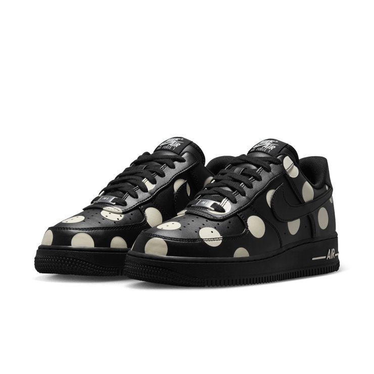 Nike Air Force 1 Low Black Polka Dot (W) Angle 4