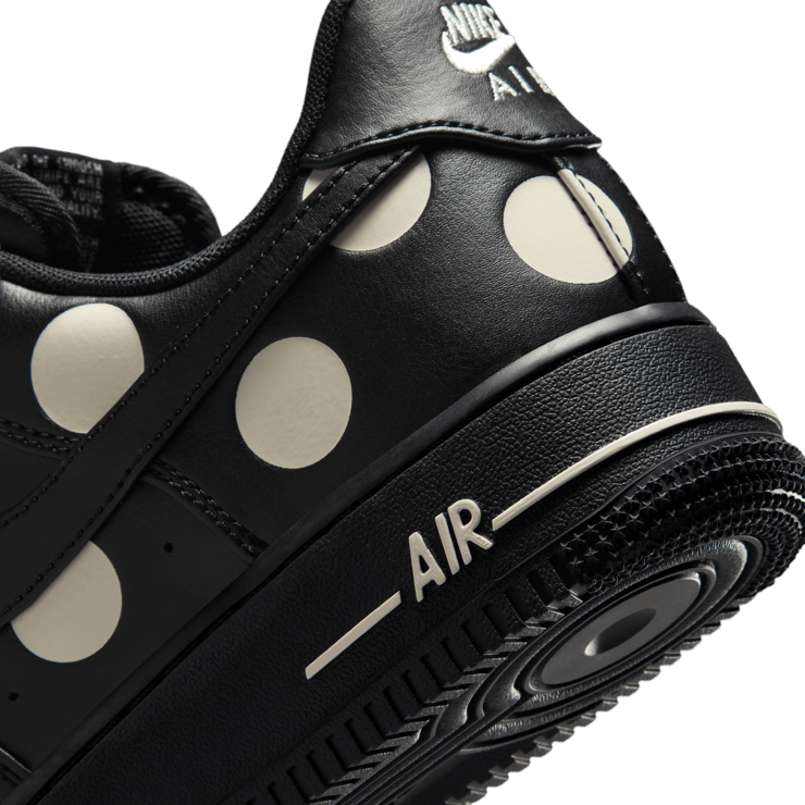 Nike Air Force 1 Low Black Polka Dot (W) Angle 7