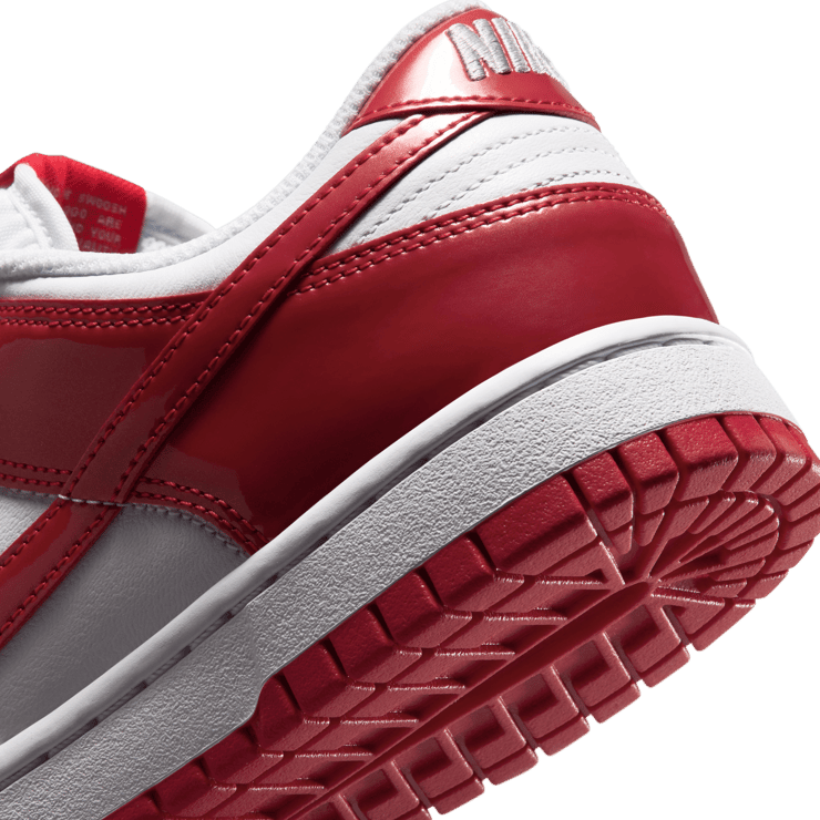 Nike Dunk Low SE Patent White University Red (W) Angle 7