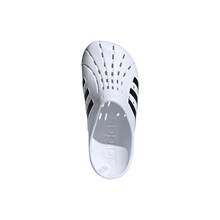 adidas Adilette Clog White Black Angle 0