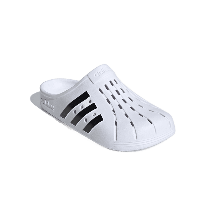 adidas Adilette Clog White Black Angle 2