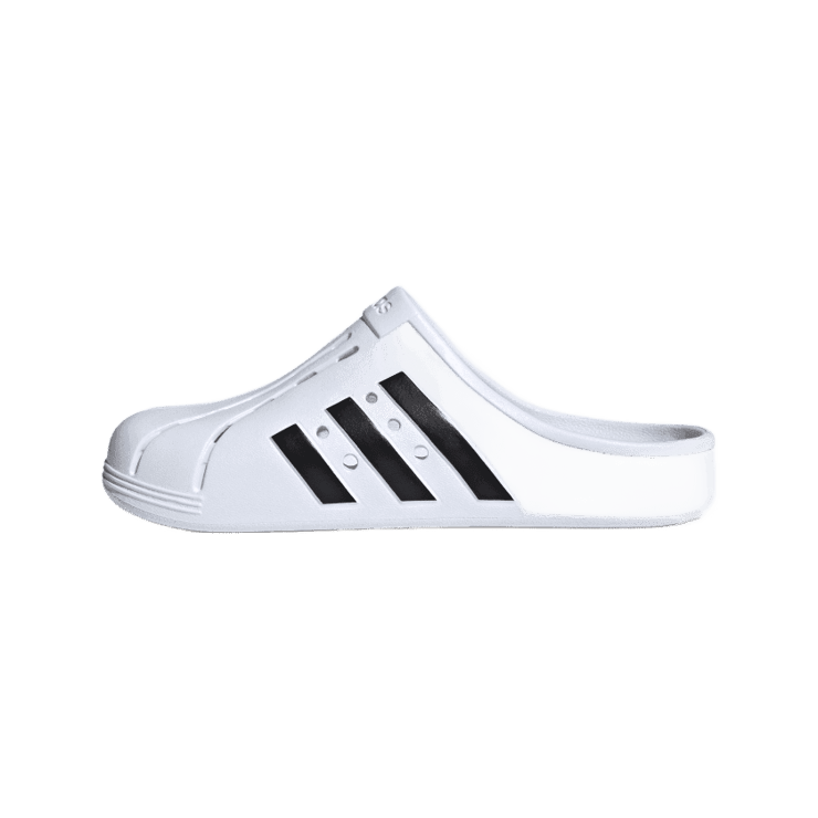 adidas Adilette Clog White Black Angle 4