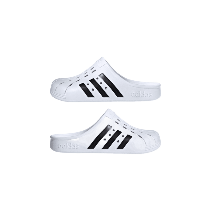 adidas Adilette Clog White Black Angle 5
