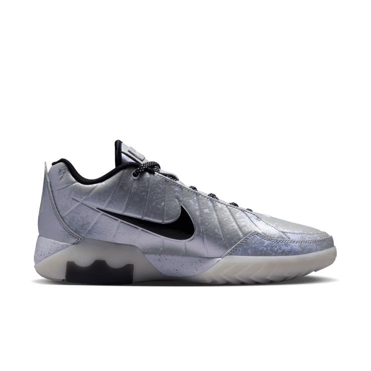 Nike LeBron Witness 9 Bronny James Metallic Silver PE Angle 2