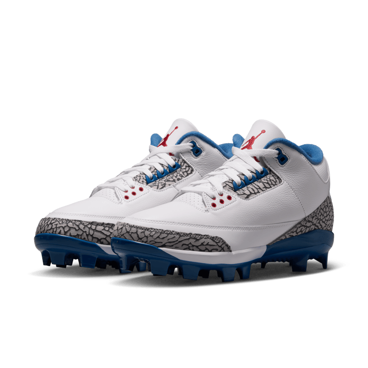 Air Jordan 3 Retro MCS Cleat True Blue Angle 4