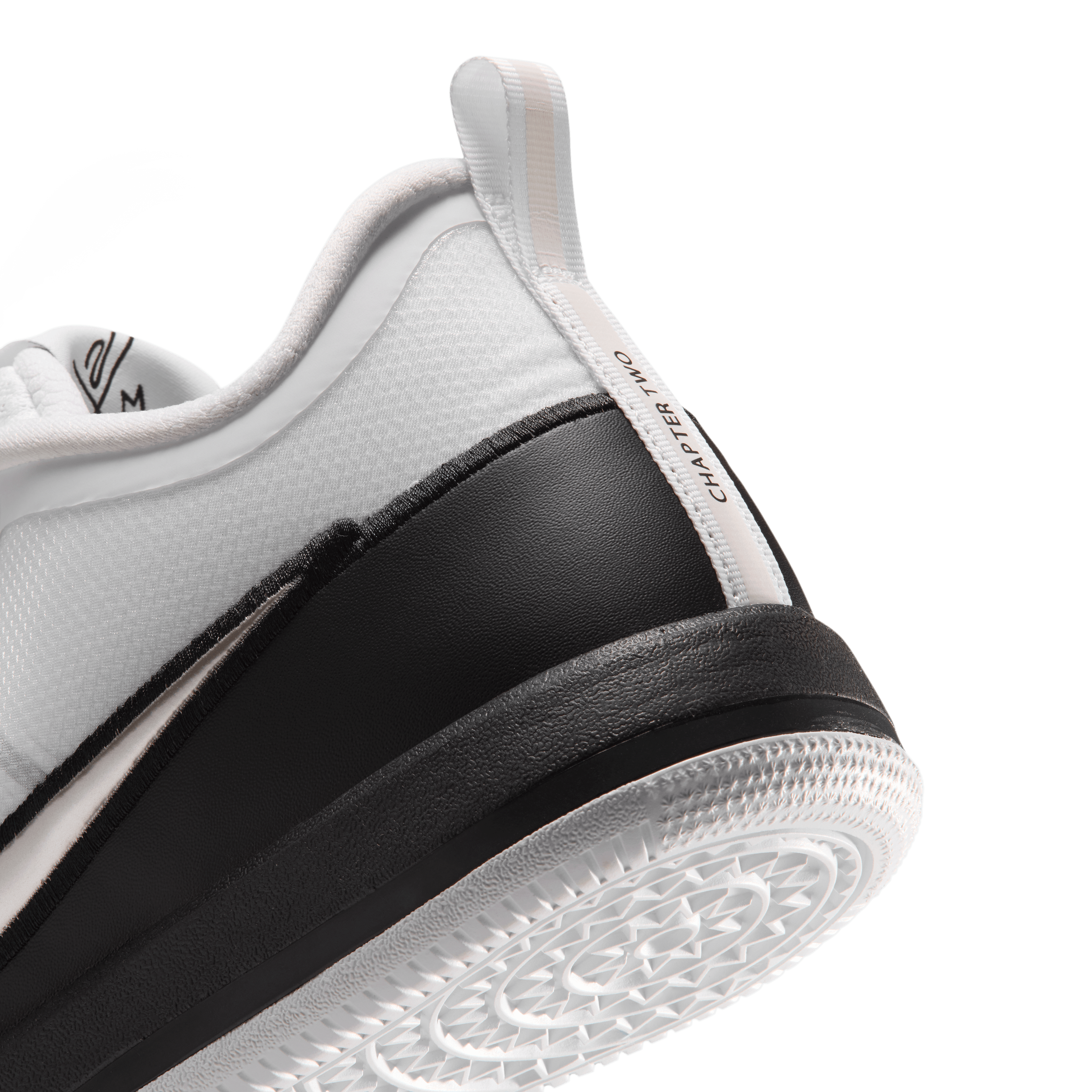 Nike Book 2 TB White Black Angle 7
