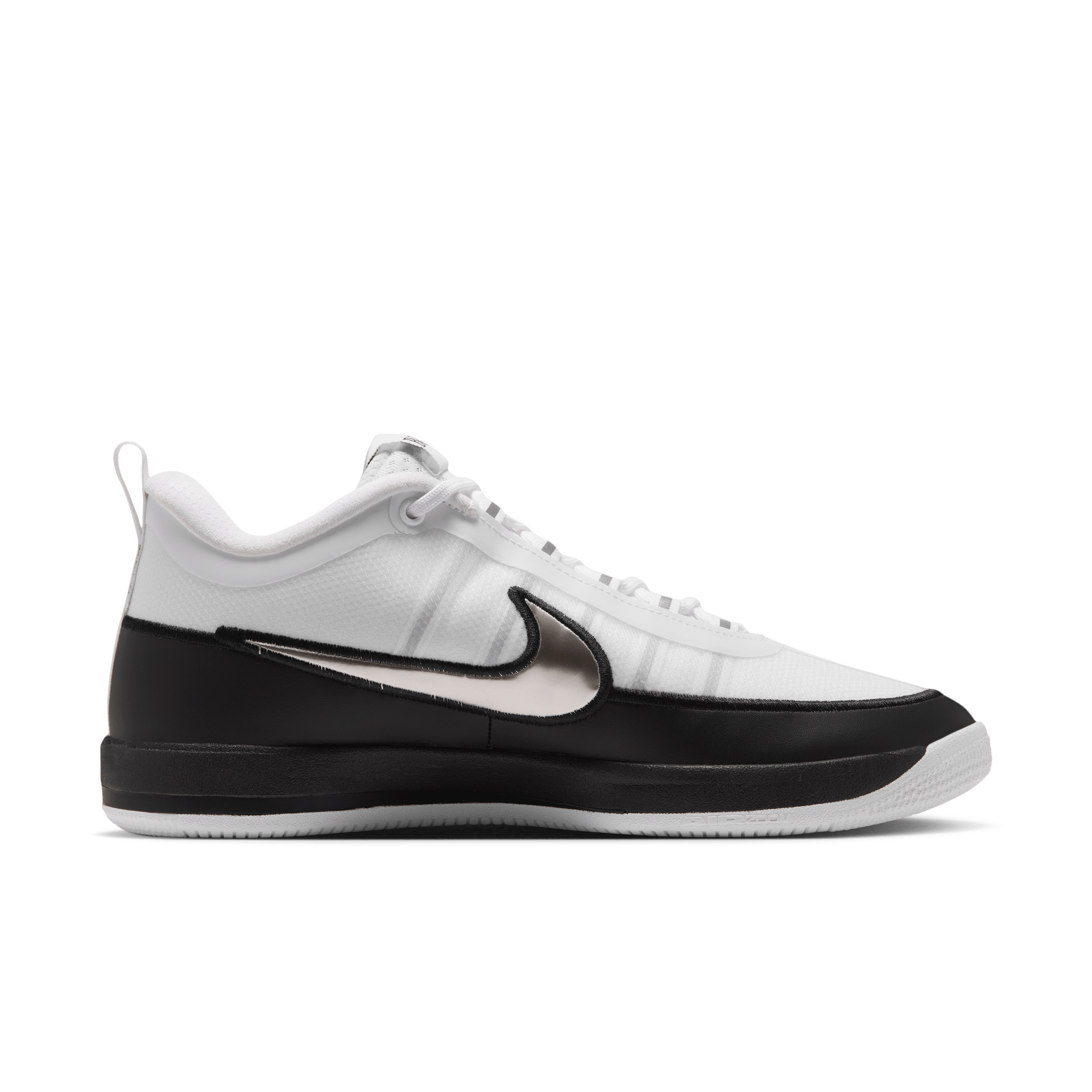 Nike Book 2 TB White Black Angle 2