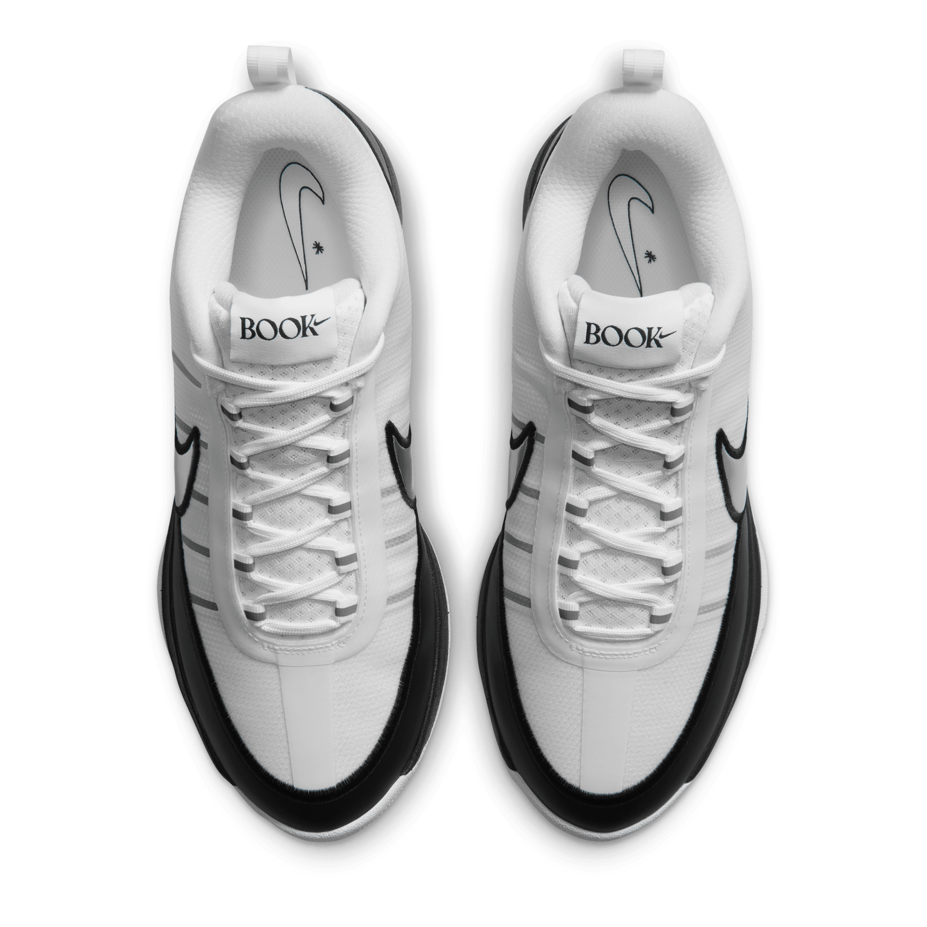 Nike Book 2 TB White Black Angle 3