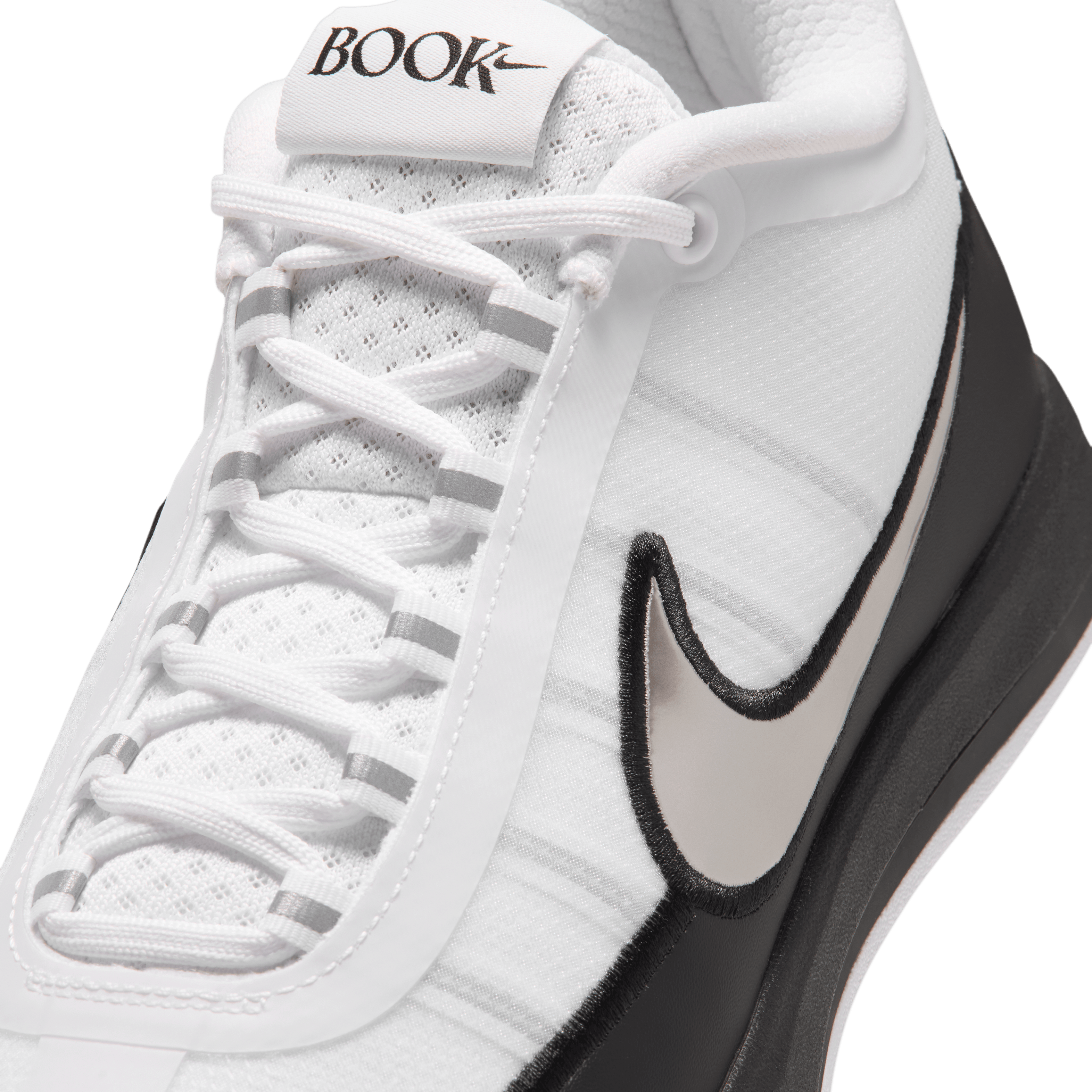 Nike Book 2 TB White Black Angle 6