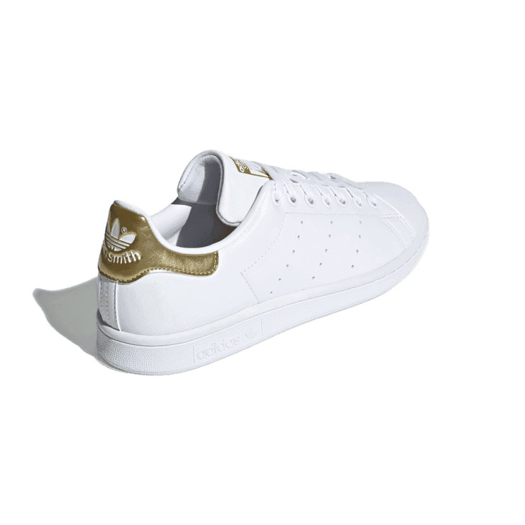 adidas Stan Smith White Gold Metallic Angle 3