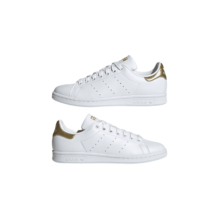 adidas Stan Smith White Gold Metallic Angle 5