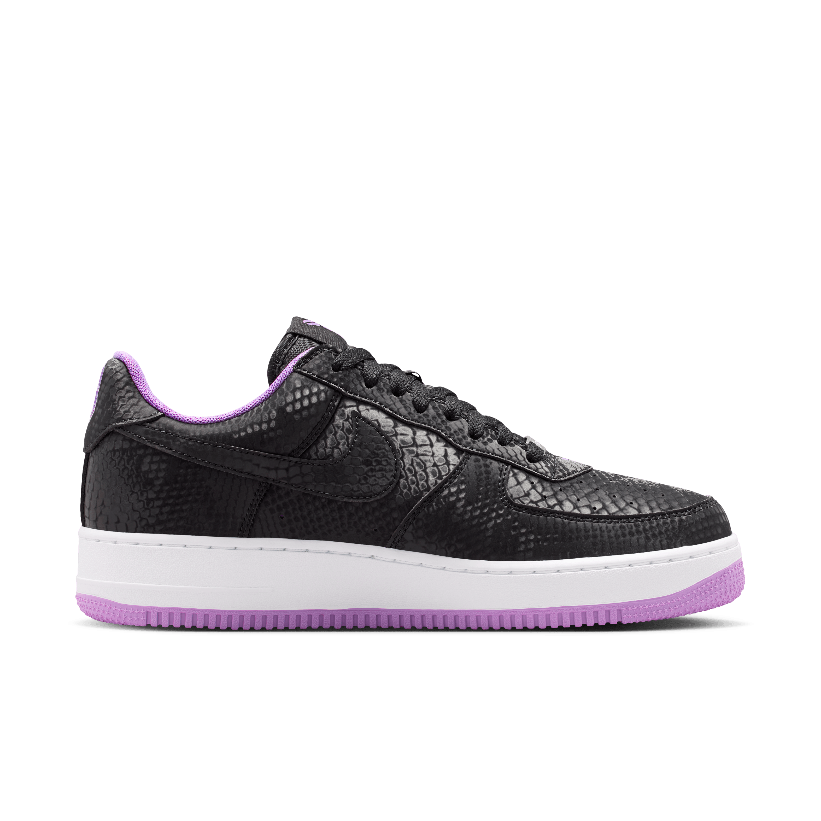 Nike Kobe Air Force 1 Low Black Purple Stardust Angle 2