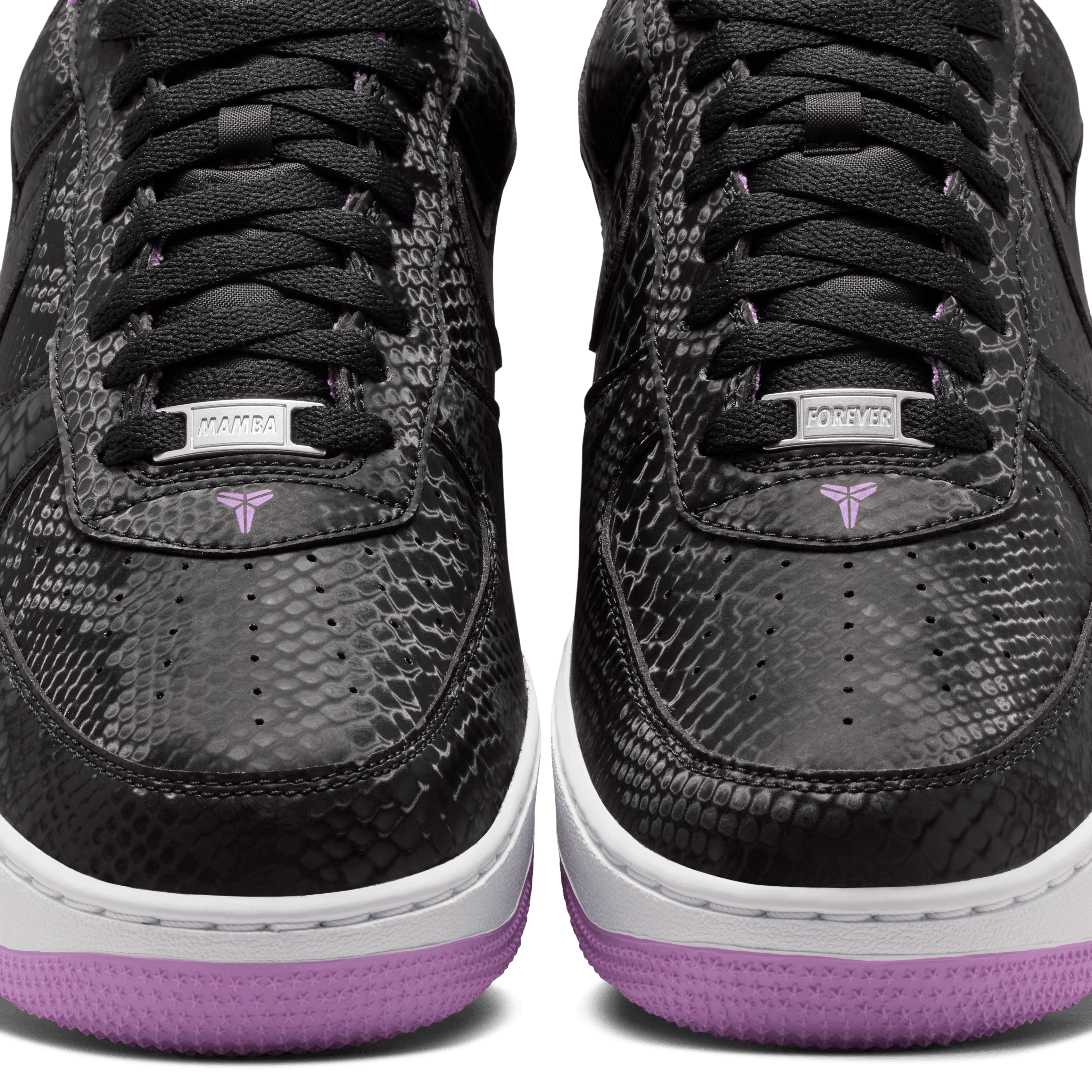 Nike Kobe Air Force 1 Low Black Purple Stardust Angle 8