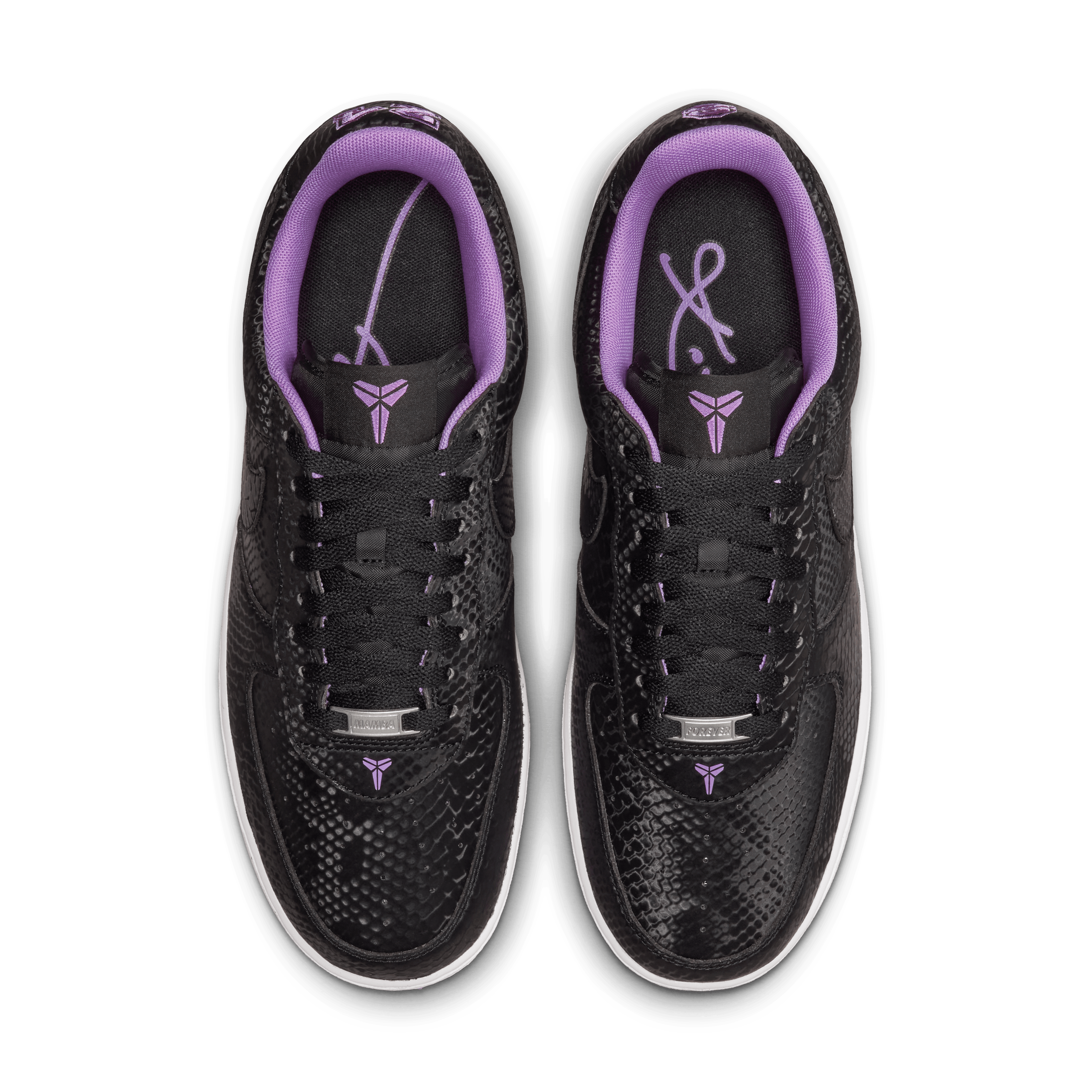 Nike Kobe Air Force 1 Low Black Purple Stardust Angle 3
