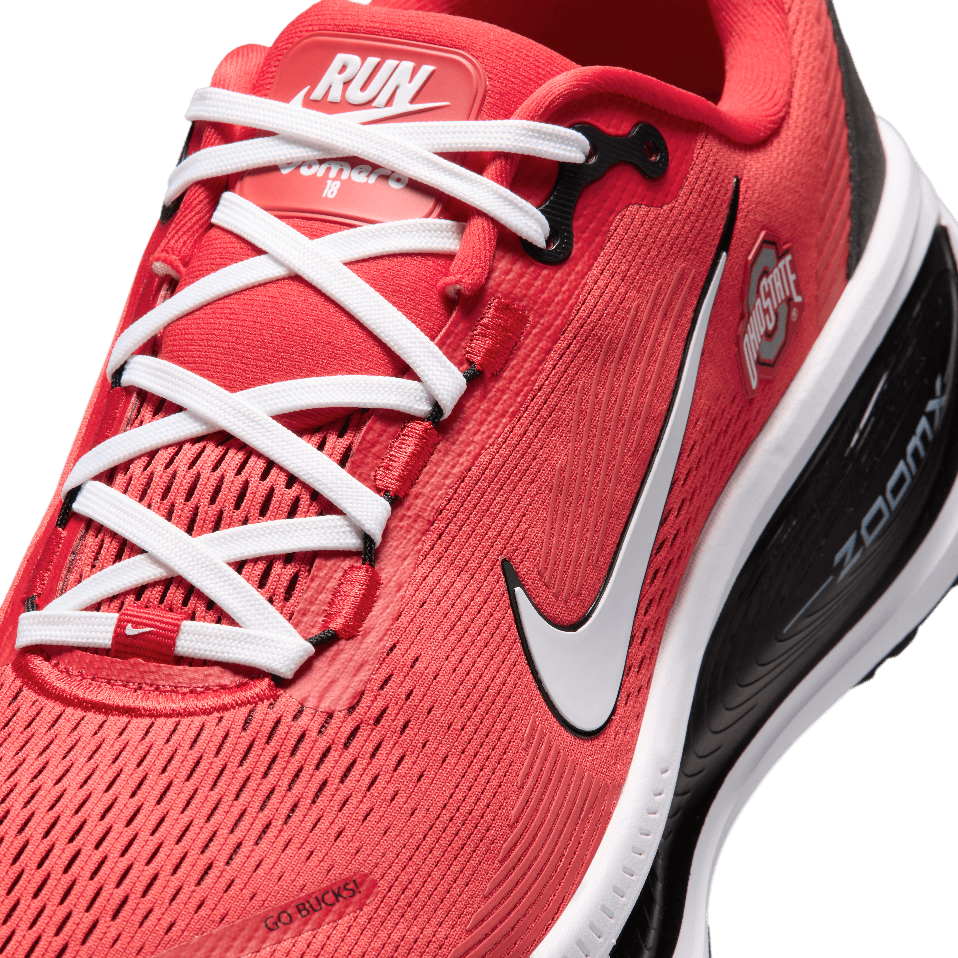Nike Vomero 18 Ohio State Angle 5