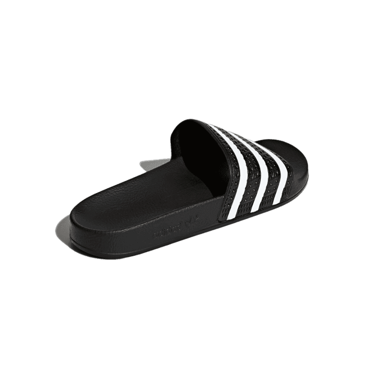 adidas Adilette Blk Wht Blk Angle 3