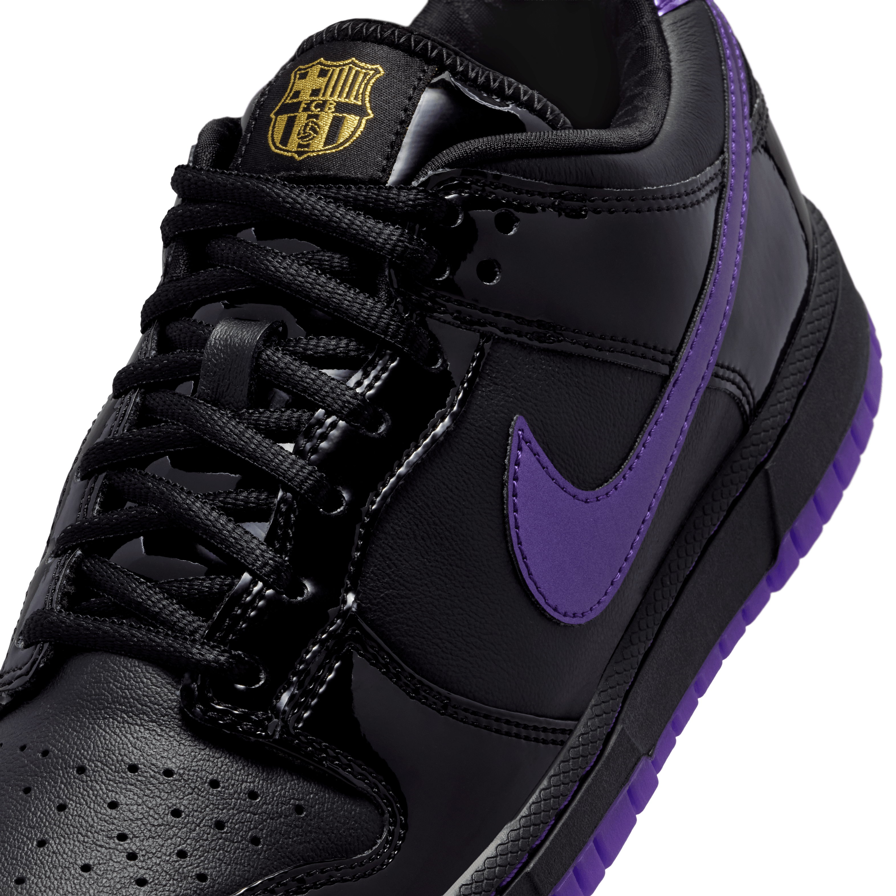 Nike Kobe Dunk Low Protro FC Barcelona Black Field Purple Angle 6