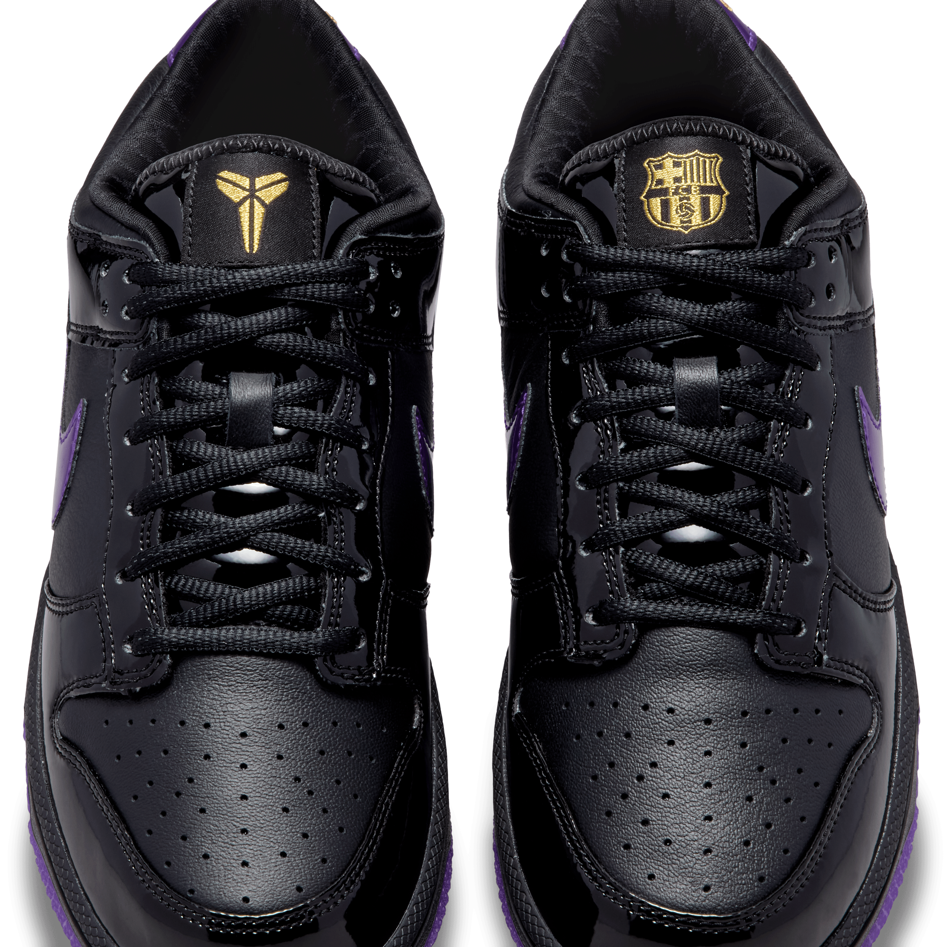 Nike Kobe Dunk Low Protro FC Barcelona Black Field Purple Angle 8
