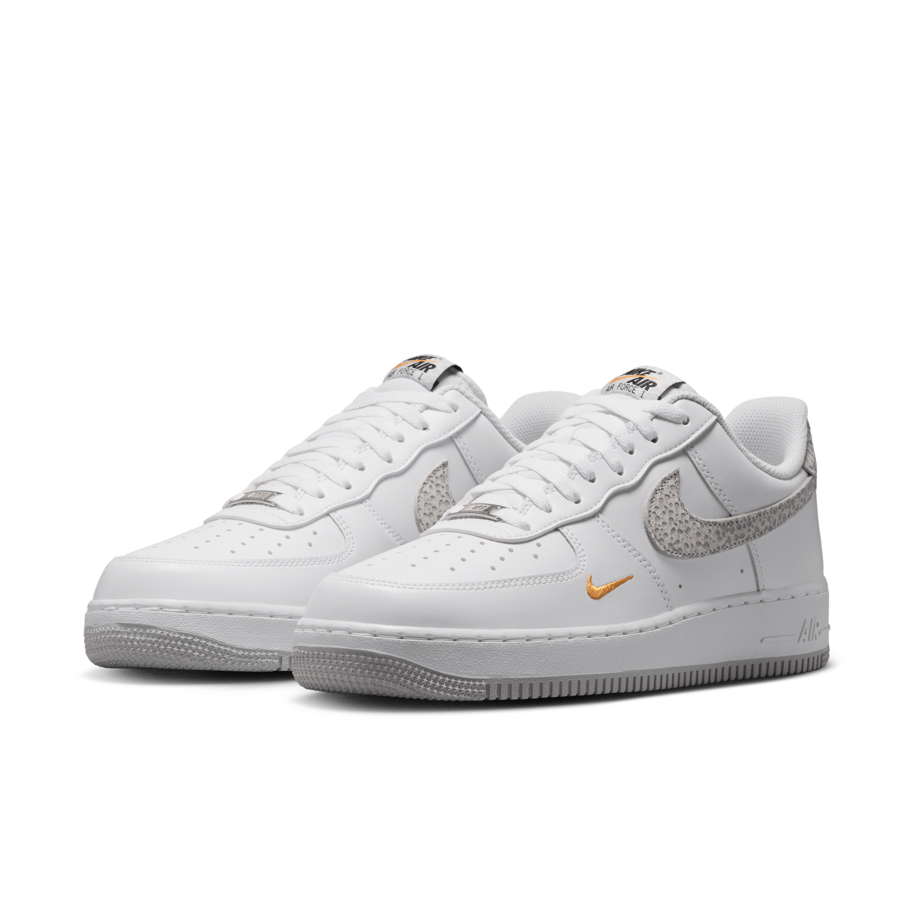 Nike Air Force 1 Low '07 White Kumquat Grey Fog Angle 4