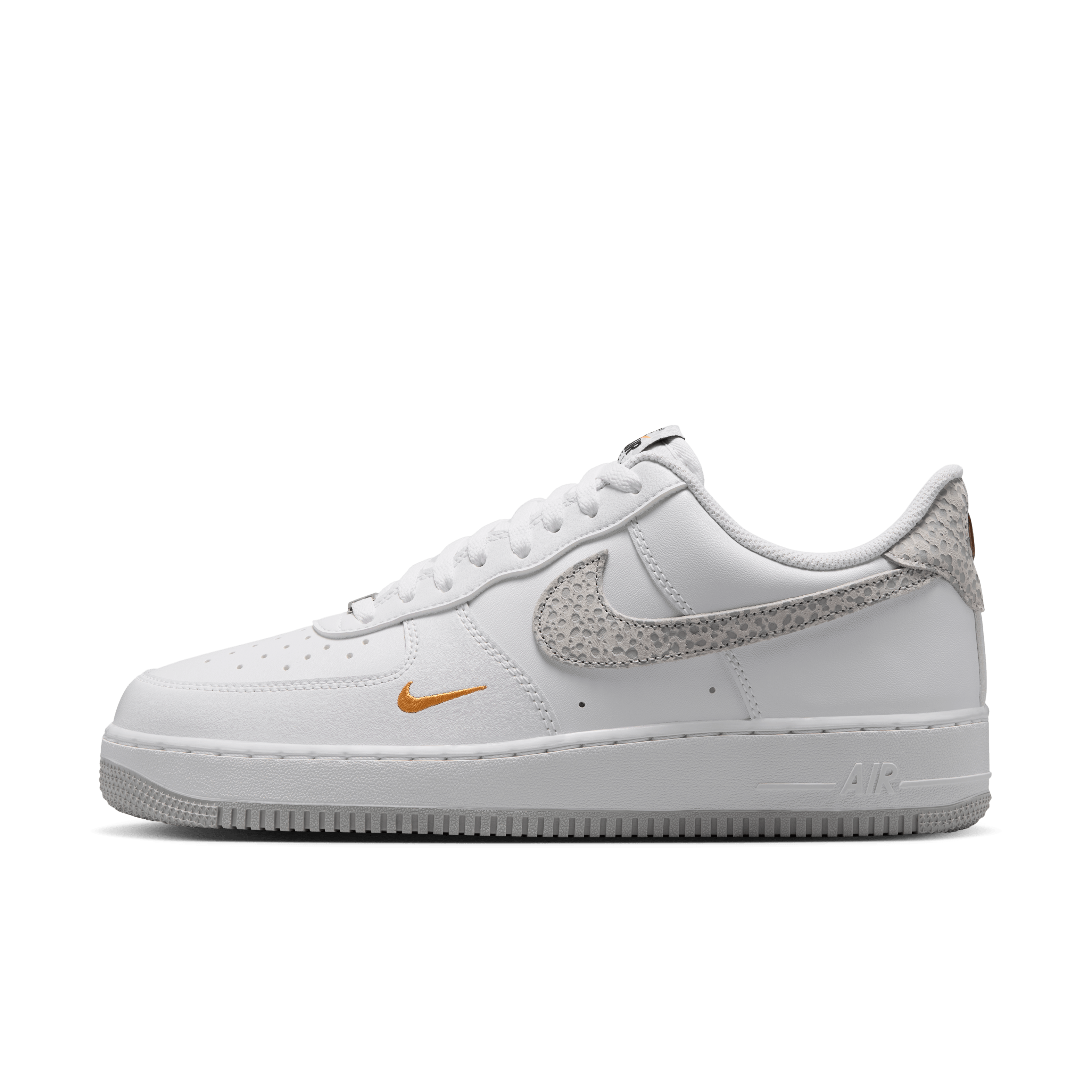Nike Air Force 1 Low '07 White Kumquat Grey Fog Angle 0