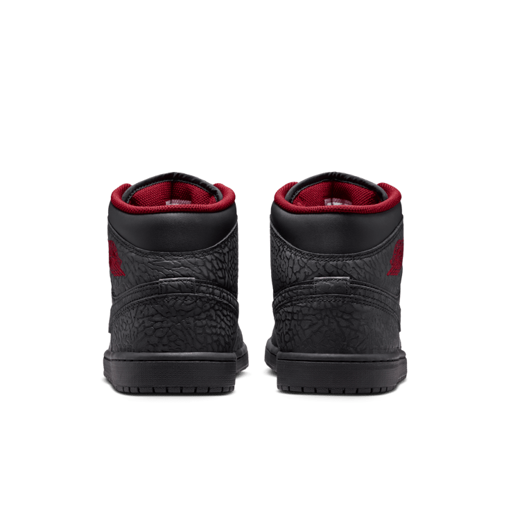 Air Jordan 1 Mid SE Elephant Print Black Tough Red Angle 5