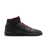 Air Jordan 1 Mid SE Elephant Print Black Tough Red Angle 2