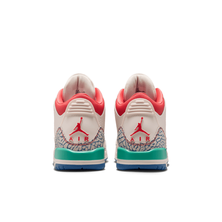 Air Jordan 3 Retro Chalk Track Red (GS)  Angle 5