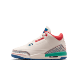 Air Jordan 3 Retro Chalk Track Red (GS)  Angle 0
