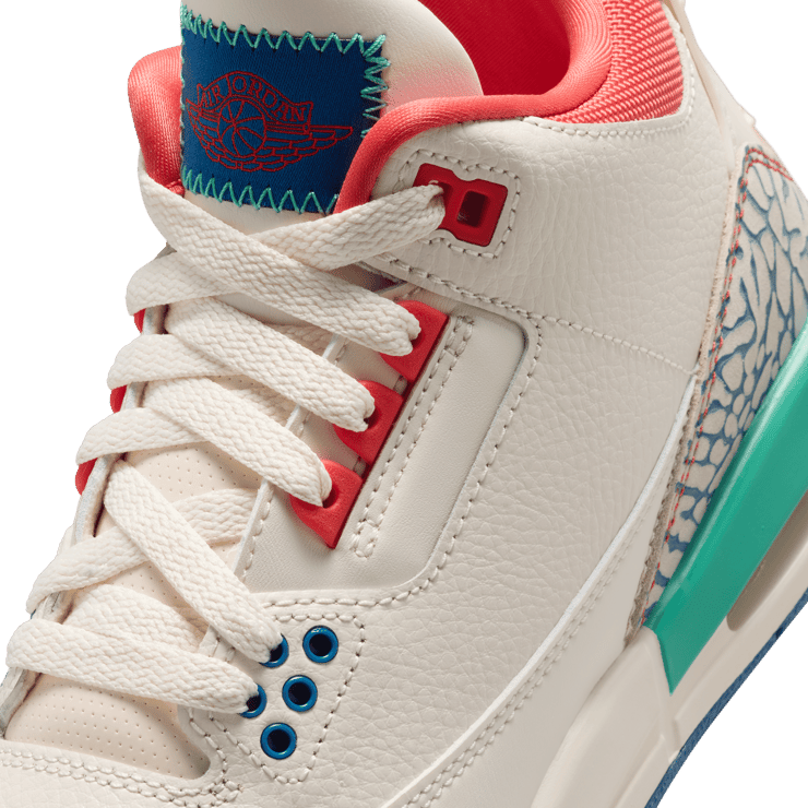 Air Jordan 3 Retro Chalk Track Red (GS)  Angle 6