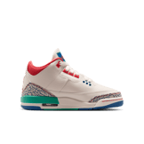 Air Jordan 3 Retro Chalk Track Red (GS)  Angle 2