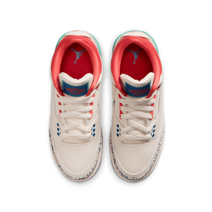 Air Jordan 3 Retro Chalk Track Red (GS)  Angle 3