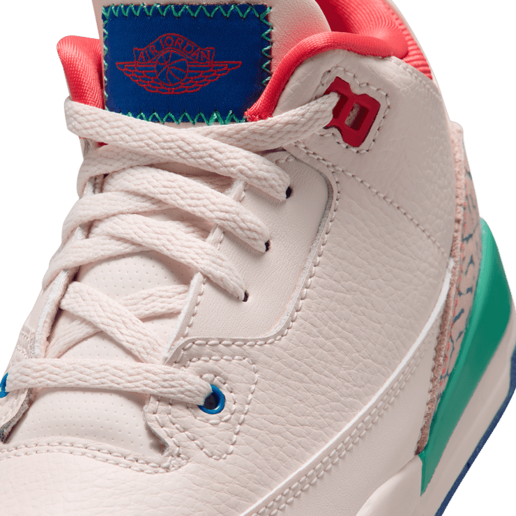 Air Jordan 3 Retro Chalk Track Red (PS) Angle 6