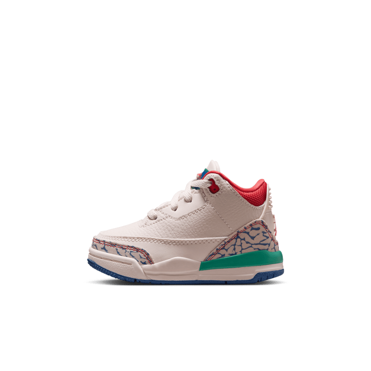 Air Jordan 3 Retro Chalk Track Red (TD)  Angle 0