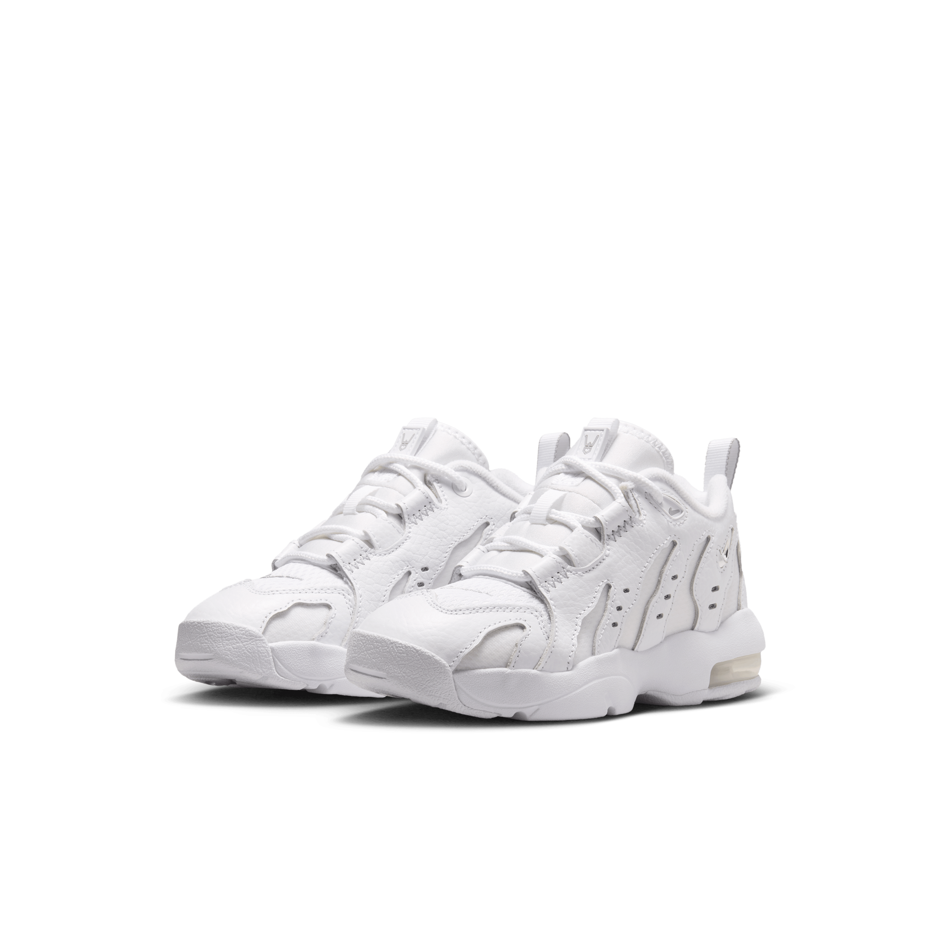 Nike Air DT Max 96 Low Triple White (PS) Angle 4