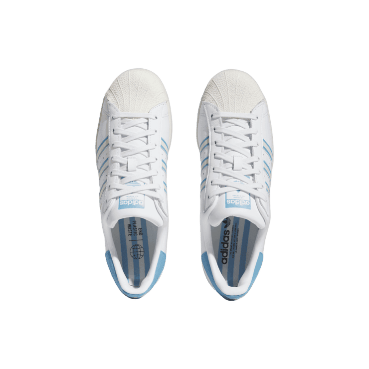 adidas Superstar Cloud White Light Blue Angle 0