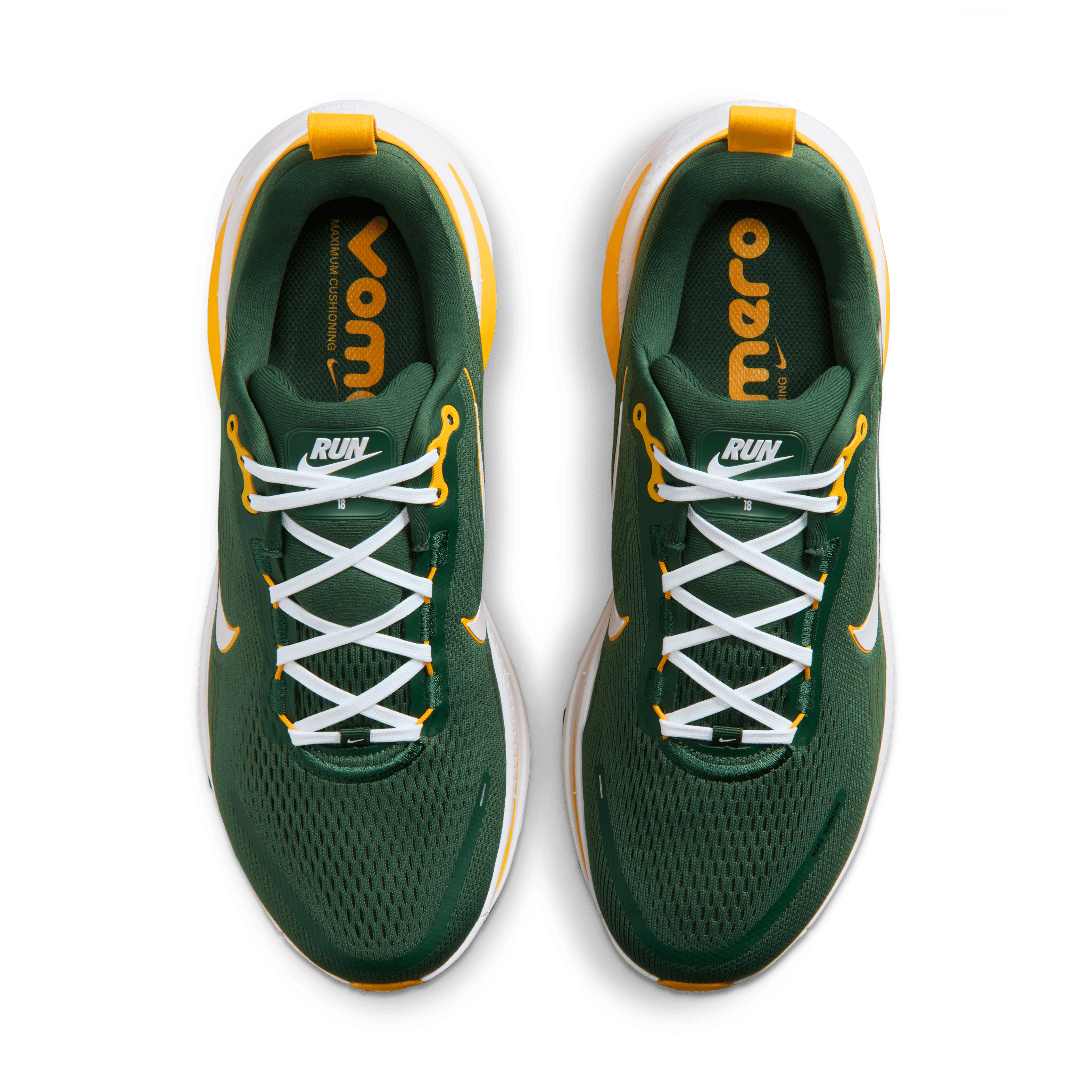 Nike Vomero 18 NFL Green Bay Packers Angle 3