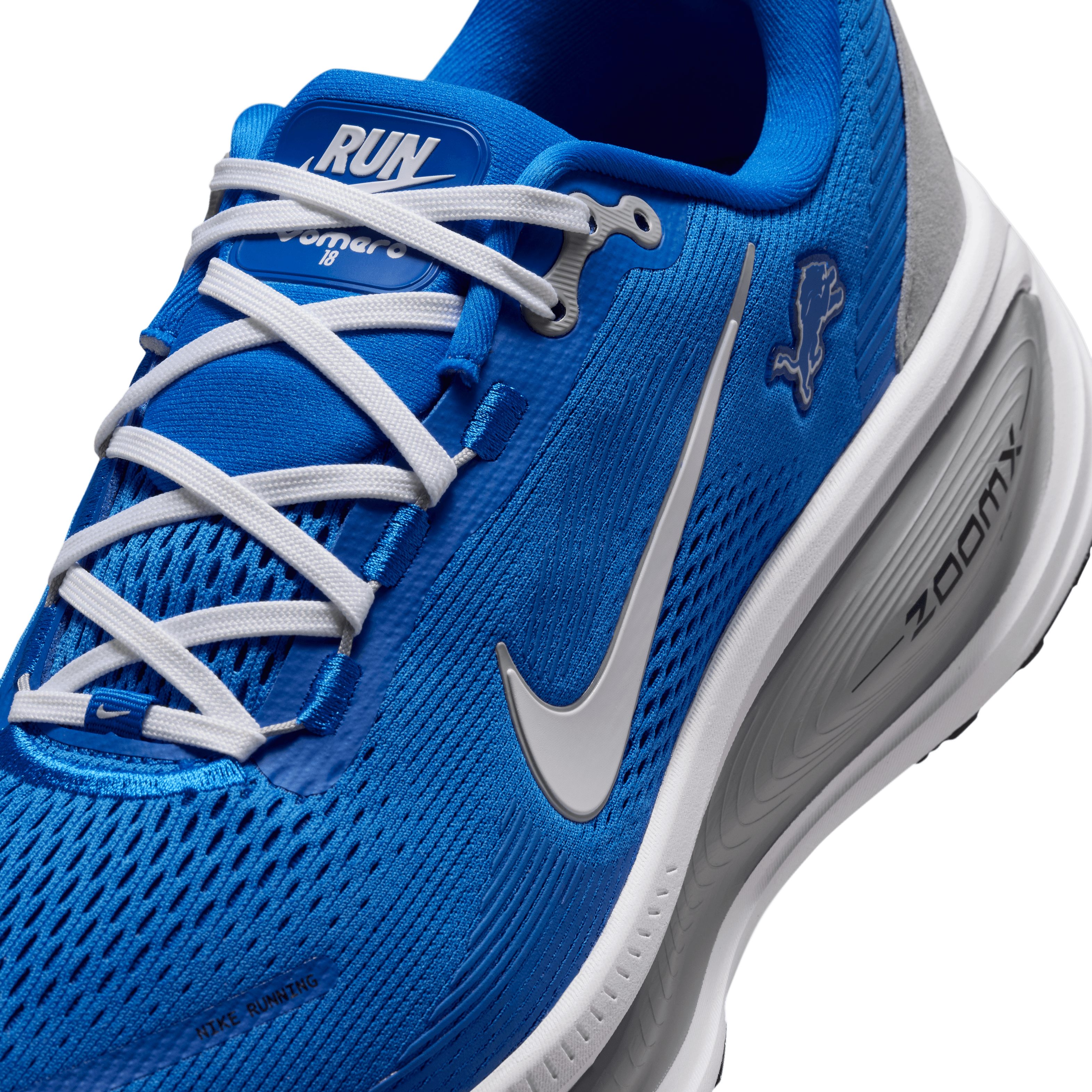 Nike Vomero 18 NFL Detroit Lions Angle 6