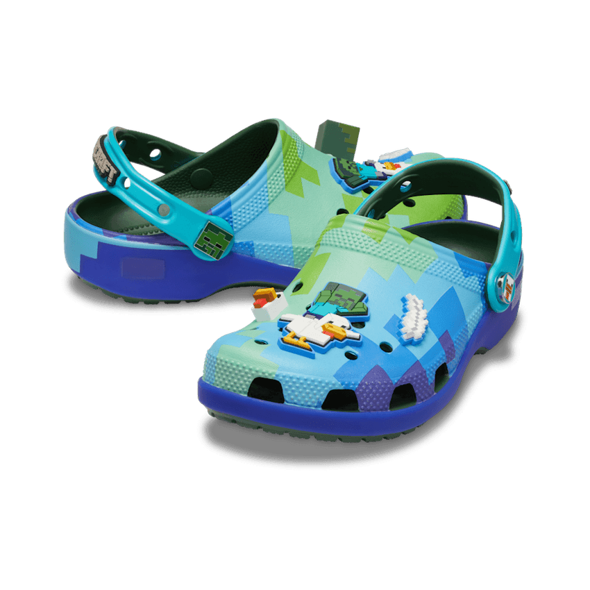 Crocs Classic Clog Minecraft Chicken Jockey (GS) Angle 0