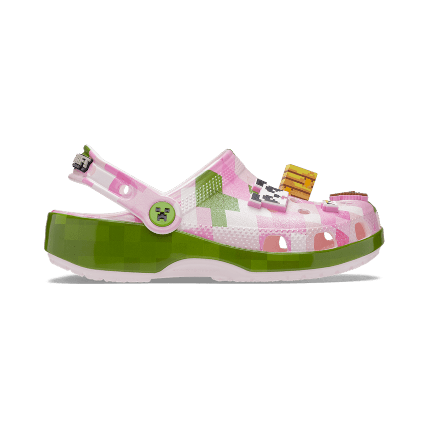 Crocs Classic Clog Minecraft Cherry Blossom (GS) Angle 1