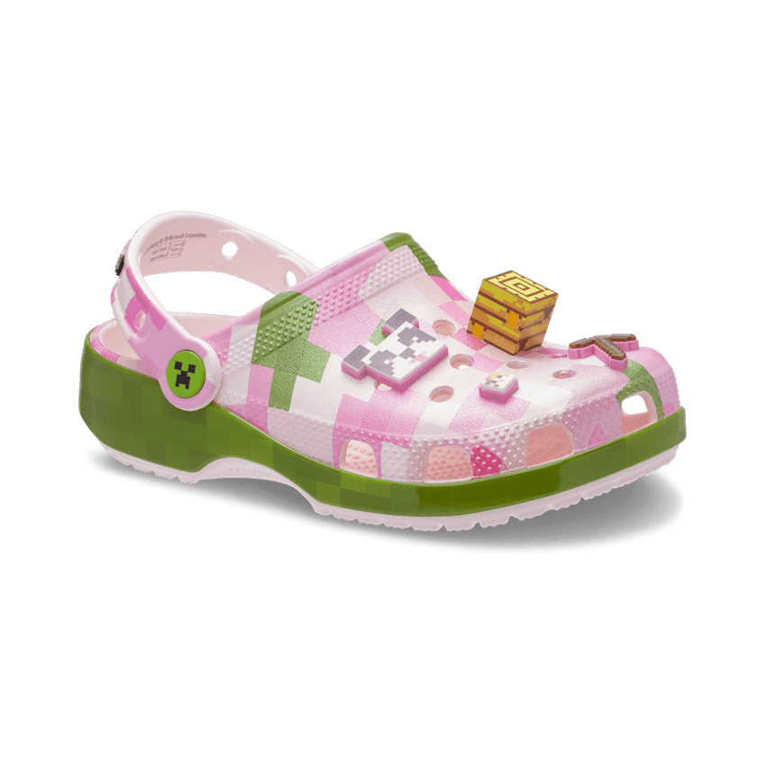 Crocs Classic Clog Minecraft Cherry Blossom (GS) Angle 3